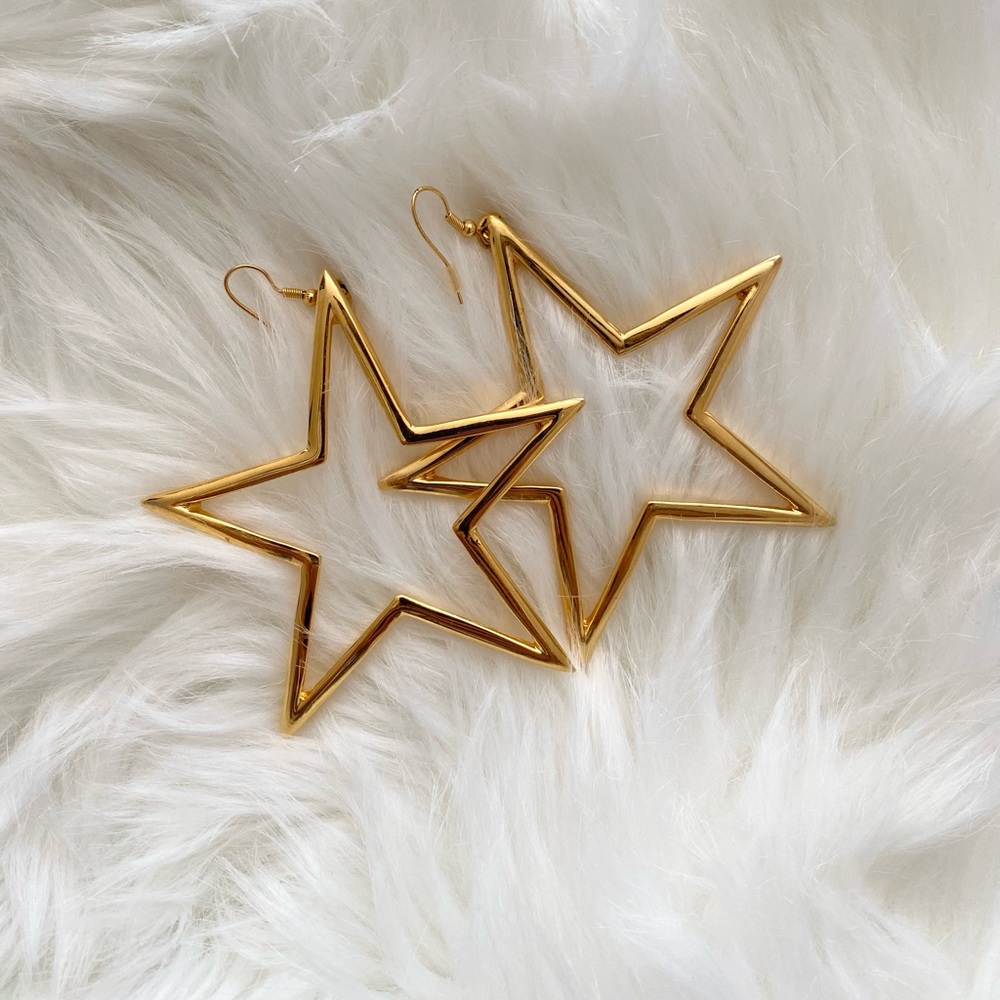 Large Star Earrings